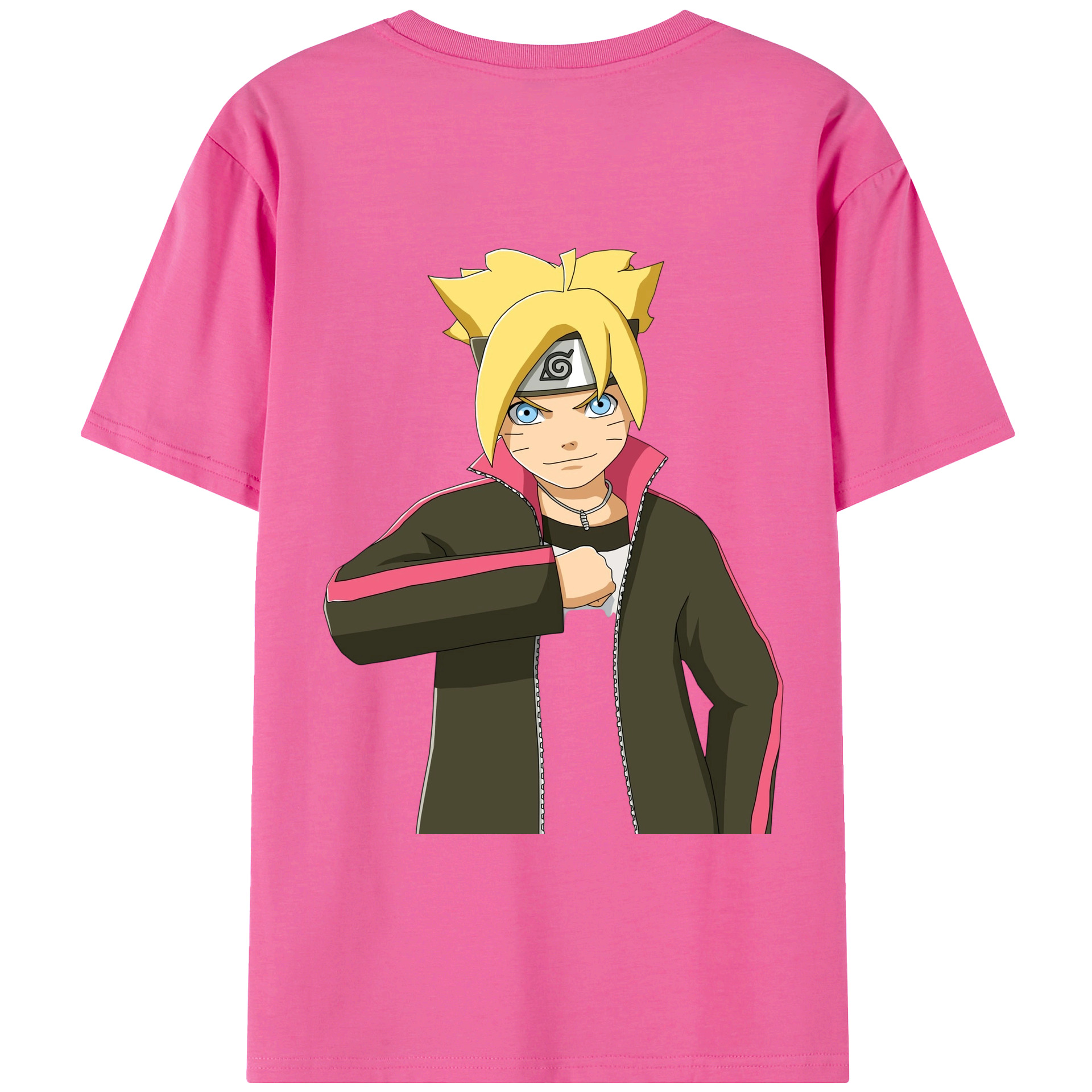 （画像用） NARUTO -ナルト- うずまき ボルト Uzumaki Boruto レディース半袖Tシャツ(バックプリント)